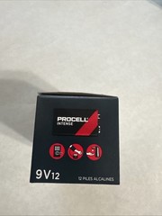 12 Duracell Procell Intense 9 Volt 9v Alkaline Batteries