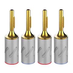 Monosaudio B801 Pure Copper Rhodium Plated Banana Plug for HiFi Loudspeaker Wire