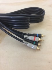 6FT COMPONENT VIDEO CABLE WITH AUDIO 5 RCA RED GREEN BLUE RGB for HDTV DVD VCR