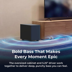ULTIMEA 2.1 Channel Soundbar with Wireless Subwoofer Bluetooth Home Theater 240W