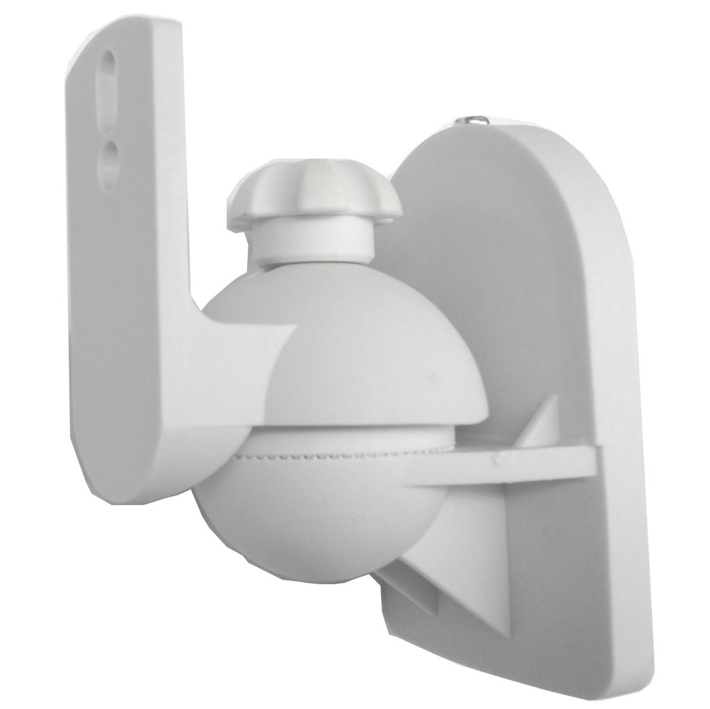 1 Universal Satellite Small Speaker Wall or Ceiling Mount Bracket Holder – White