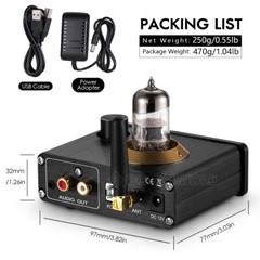 Mini Bluetooth 5.0 Tube Headphone Amplifier USB DAC Stereo Audio Preamp APTX-LL