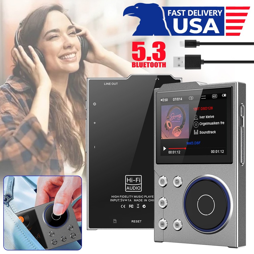 Digital HiFi MP3 Player Bluetooth Lossless DSD High Sound Quality Player 256GB