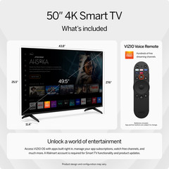 VIZIO V4K50M-08 50″ 4K UHD HDR Smart TV LED Television