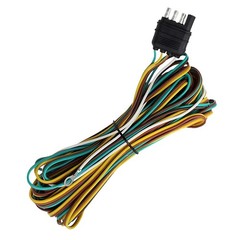 22Ft 4 Pin Trailer Wiring Harness 5 Wire 4 Way Flat Towed Vehicle Light