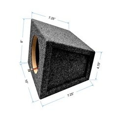 SDX 6.5″ Wedge Speaker Enclosure w. Internally Pre-Wired Fast-On Terminal(Pair)