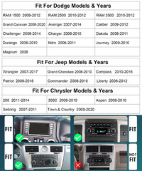 10.6″ Android 13 Car Stereo Radio GPS For 2013-18 RAM 1500/2500/3500 Plug & Play