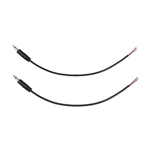 Accessonico Replacement 3.5mm Male Plug to Bare Wire Open End TS 2 Pack