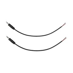 Accessonico Replacement 3.5mm Male Plug to Bare Wire Open End TS 2 Pack