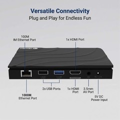 VseeBox v6 Max Smart Tv Box upgraded version of the V3 Pro Support Voice Control