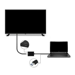 HD 1080P USB 3.0 to HDMI Video Cable Adapter For PC Laptop HDTV LCD TV Converter