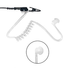 3.5mm Listen-Only Acoustic Earpiece w/ Ear Mold for Motorola/Kenwood Speaker Mic