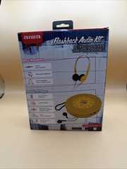 Aiwa Flashback Audio Kit Retro CD Player Wired Headphones NEW IN BOX Yellow