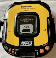Panasonic Portable CD Player Mash Shock Wave SL-SW405 No Sound Parts Lot Only