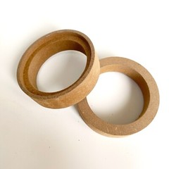 Pair 2″ MDF Speaker Spacer Mounting Recessed Ring For Focal KX3 Tweeter Speaker