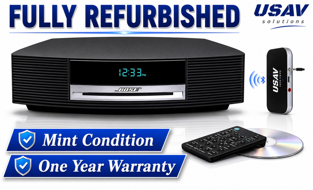 Bose CD Player RADIO Clock – Wave Music System AWRCC1 – One-Year Warranty