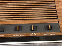 Vtg 1984 Suntone (Hong Kong) Clock Radio RR-049 Red Digital *TESTED, WORKS* EUC!