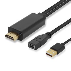 HDMI to Mini for Display Port Converter Adapter Cable 4K HDMI Male for Mini P…