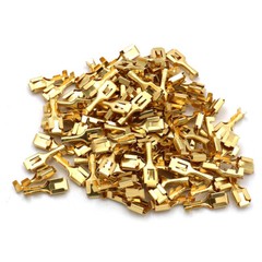 1/4 Inch (6.3Mm) Female Spade Quick Splice Crimp Terminals Crimp Connector 50pcs