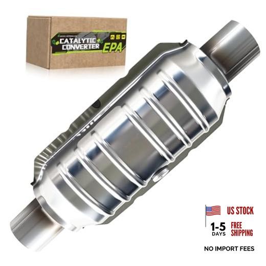 Catalytic Converter Exhaust Manifold Compatible with – 2.25 2.25 in Universal