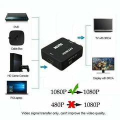 HDMI To RCA AV Adapter Converter Cable CVBS 3RCA 1080P Composite Video Audio lot
