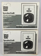 SpeakerCraft 6.5″ White In-Wall Speaker WH6.0RT 2 Pairs (4 ea.) NEW