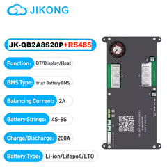 Smart Active Truck BMS 4S 6S 7S 8S 12V 24V 200A Active Balance 2A and Bluetooth