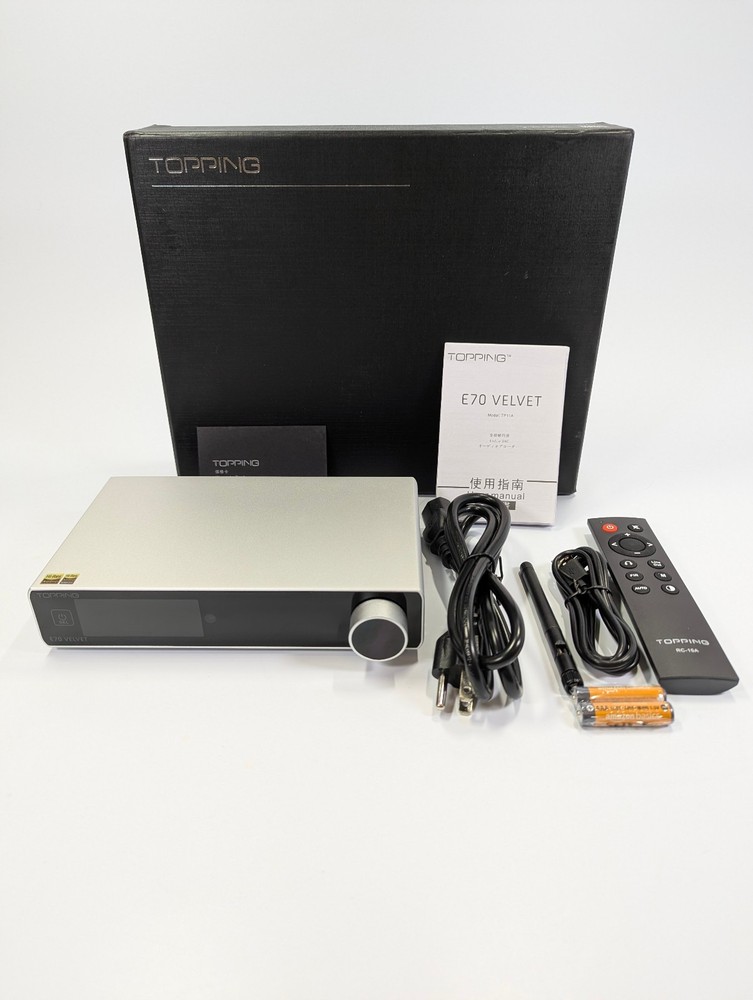 TOPPING E70 Velvet DAC AK4499EX AK4191 Balanced XLR DSD512 PCM768 New Firmware