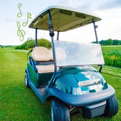 Bike Golf Cart Speaker Mount – Portable JBL Flip Charge Series Textured Black
