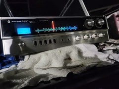 Vintage Sherwood S-7225B Stereo Receiver – Pro Serviced & Cleaned – Rare Blue Di