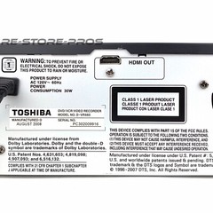 Toshiba DVR660 DVD VCR Combo Player VHS to DVD Recorder HDMI 1080p DTV Tuner