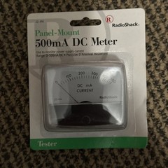 NOS Radio Shack 500mA DC Meter Tester Panel-Mount