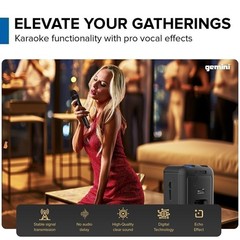 Gemini UltraRave GRV-650L 320W 6.5″ Speaker with LED Lights, Bluetooth, TWS, FM