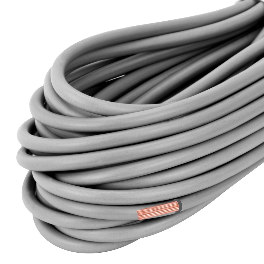25ft 16 GA Gauge Primary Wire Power Cable Turn On Hook Up Remote Grey OFC Copper