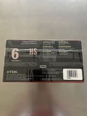 NEW VHS TDK T-120HS Premium Quality 6 Hours Cassettes Tapes (Pack of 10) SEALED