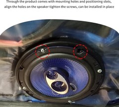 6″ ABS Plastic Speaker Spacer Rings Subwoofer Custom Mounting Adapter 1 Pair