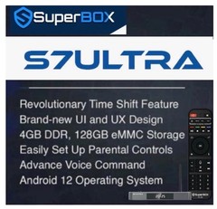 SuperBox S7 Ultra Streaming Player Fully Upgraded 4G RAM + 128 ROM