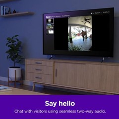 Roku Smart Home Wired Video Doorbell & Chime – 1080p HD Night Vision Ultrawide