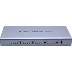 Audio Matrix 4×4 Switch Splitter SPDIF TOSLINK Digital Optical Audio 4 In 4 Out