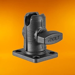 Composite 2.5” Single Socket Arm with Rectangular AMPs Pattern Drill Base for