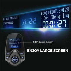 Wireless In-Car Bluetooth FM Transmitter MP3 Radio Adapter Car Kit USB Charger