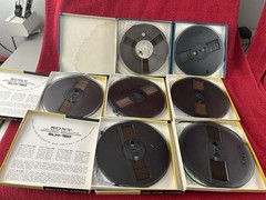 Lot of 8 Sony 1/4″ Reel To Reel Tapes In Box Japan 7 SLH-180 & 1 Super 150