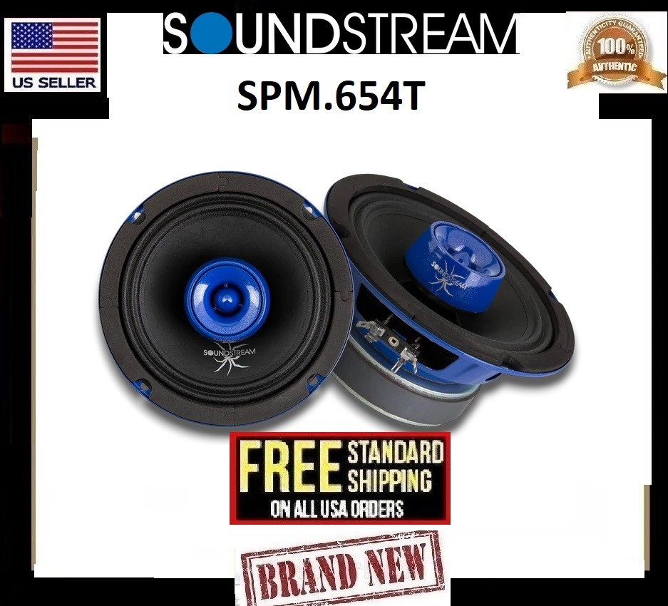 Soundstream SPM.654T 6.5″ Pro Audio Midrange Speaker with Super Tweeter 450W