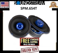 Soundstream SPM.654T 6.5″ Pro Audio Midrange Speaker with Super Tweeter 450W