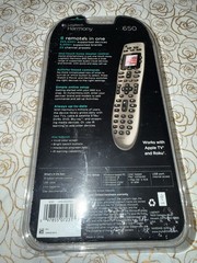 Logitech Harmony 650 Universal Remote Control New Sealed 8-in-1 LCD Apple TV Rok