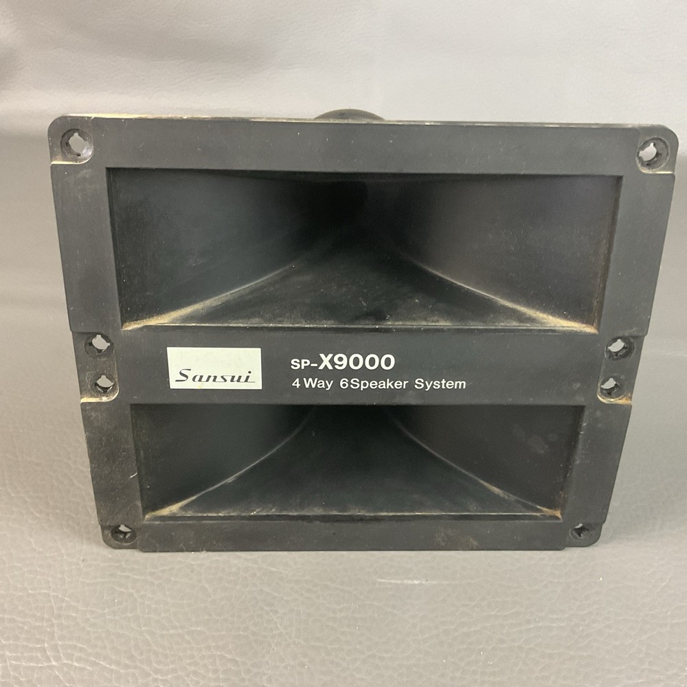 Sansui SP-X9000 Double Horn Speaker Pair With Faceplate And Mounting Hardware