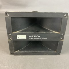 Sansui SP-X9000 Double Horn Speaker Pair With Faceplate And Mounting Hardware