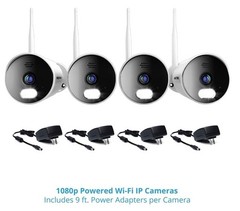 Night Owl 10-Channel 4K Wi-Fi NVR with 1TB Hard Drive and 4 IP Cameras Wi-Fi 108