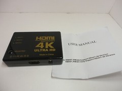 4K HDMI 3 Ports to 1 Switch Hub Full HD Ultra HD DVD HDTV Xbox PS3 PS4 Computer