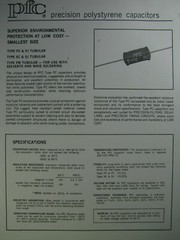 ARCO POLYSTYRENE CAPACITORS 0.1UF,0.025 UF,0.005UF/1%/100V.L0T OF 18 PCS